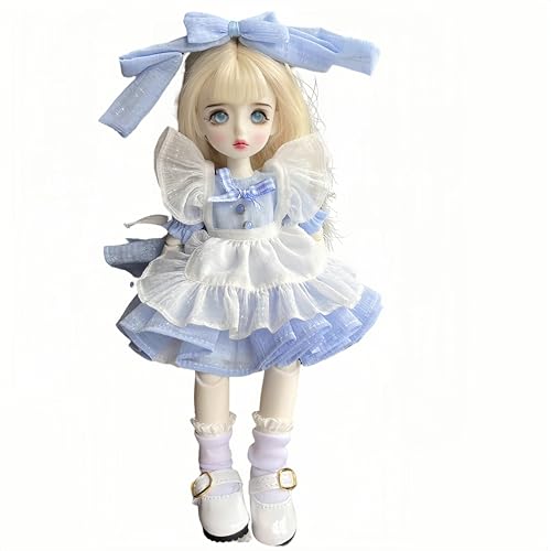 AMITD 1/6 BJD Doll Kawaii Ball Joint Doll Handmade Makeup 11.8 Inches Collectible Cartoon Dress up Dolls Best Gift (X) von AMITD