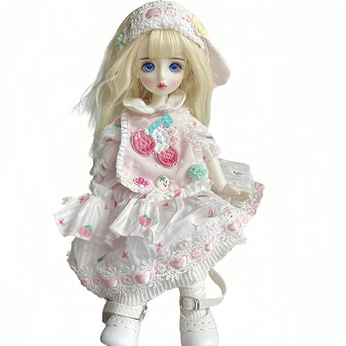 AMITD 1/6 BJD Doll Kawaii Ball Joint Doll Handmade Makeup 11.8 Inches Collectible Cartoon Dress up Dolls Best Gift (Y) von AMITD