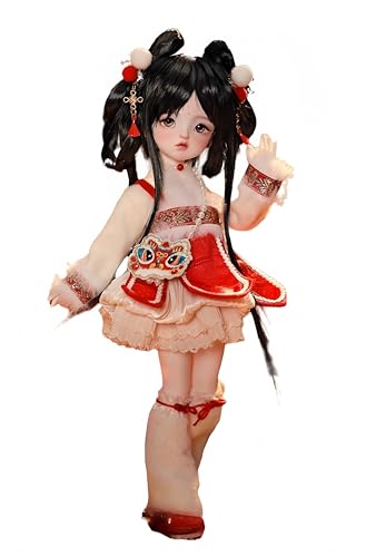 AMITD 1/6 Bjd Doll Anime Ball Jointed Doll SD Dolls Resin Action Figure Handmade Makeup,Home Decor,Collectible Gifts Set (H) von AMITD