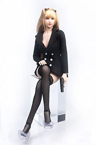 AMITD 1/6 Maßstab Damenbekleidung,Women's Dress Skirt Socks Costume Outfit Clothing for 12inch PH TBL JO Action Figure Körper (H) von AMITD
