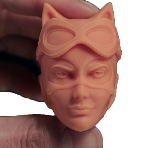 AMITD 1/6 Maßstab Weibliche Kopfskulptur,European Girl Unpainted Kopfskulptur Anne DIY Head Carved Carving for 12inch PH TBL JO Action Figure Körper von AMITD