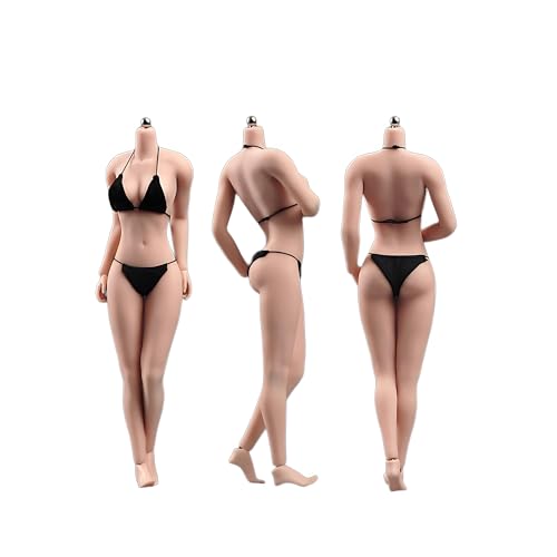 AMITD 1/6 Maßstab weiblicher Körper,12inch Asian Girl Type Seamless Figure Körper Super Flexible Large Bust Miniature Action Figure Collectible (Normal Skin AB003S) von AMITD