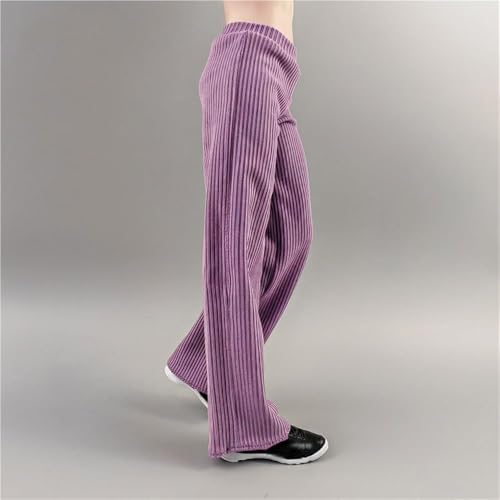 AMITD 1/6 Scale Female,Figure Doll Clothes Casual Pants Knit Trousers Costume for 12" Female Soldier Action Figure(Purple) von AMITD