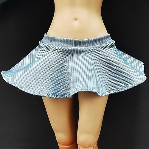 AMITD 1/6 Scale Female,Figure Doll Clothes Pleated Skirts Short Skirts Costume for 12" Female Soldier Action Figure(Blue) von AMITD