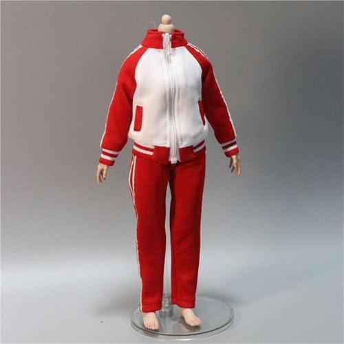 AMITD 1/6 Scale Female,Figure Doll Clothes Shoulder Uniform Coat Trousers Costume for 12" Soldier Action Figure(Red) von AMITD
