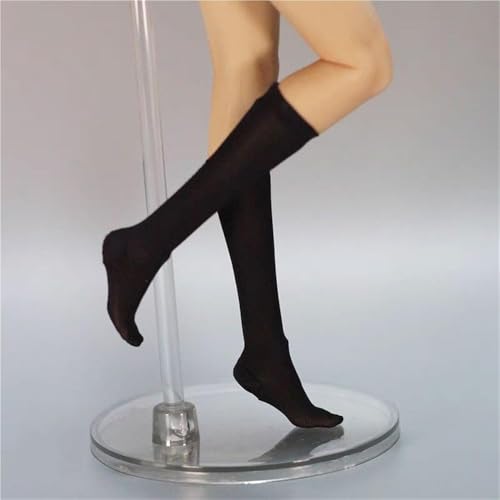 AMITD 1/6 Scale Female,Figure Doll Socks Calf Socks Legging Accessories for 12" Soldier Action Figure(Black) von AMITD