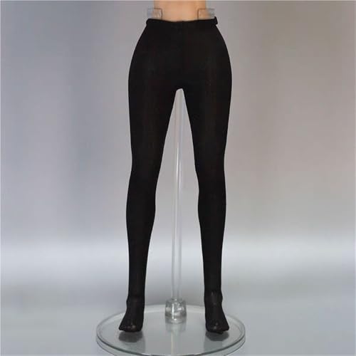 AMITD 1/6 Scale Female,Figure Doll Socks Long Stockings Tights Legging Accessories for 12" Soldier Action Figure(Black) von AMITD