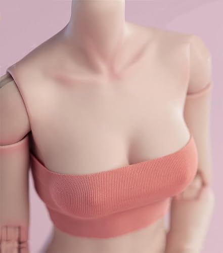 AMITD 1/6 Scale Female Chest Replacement Part Prop for 12-inches Action Figure Body, 1/6 Scale Female Action Figure Large Bust Decor Accessory (Light Suntan - D Cup) von AMITD