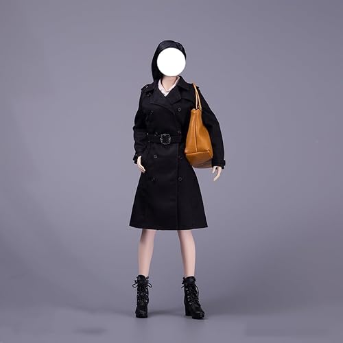 AMITD 1/6 Scale Female Clothes, Trench Coat Female Windbreaker Jacket for 12-inches Action Figure Body, Fashion Stylish 1/6 Windbreaker Jacket Long Coat Tops Clothing Costume Outfit AMITD 1/6 Scale Female Clothes, Trench Coat Female Windbreaker Jacket for 12-inches Action Figure Body, Fashion Stylish 1/6 Windbreaker Jacket Long Coat Tops Clothing Costume Outfit von AMITD