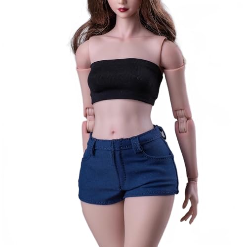 AMITD 1/6 Scale Female Clothes hot Pants minishorts for 12 inch Woman Action Figure Blue AMITD 1/6 Scale Female Clothes hot Pants minishorts for 12 inch Woman Action Figure Blue von AMITD
