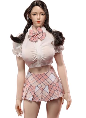 AMITD 1/6 Scale Female Figure Doll Clothes,Bubble Sleeve Short Blouse Halter & Skirts for 12 inch Woman Action Figure,JIAOU Doll JO23X-12D AMITD 1/6 Scale Female Figure Doll Clothes,Bubble Sleeve Short Blouse Halter & Skirts for 12 inch Woman Action Figure,JIAOU Doll JO23X-12D von AMITD