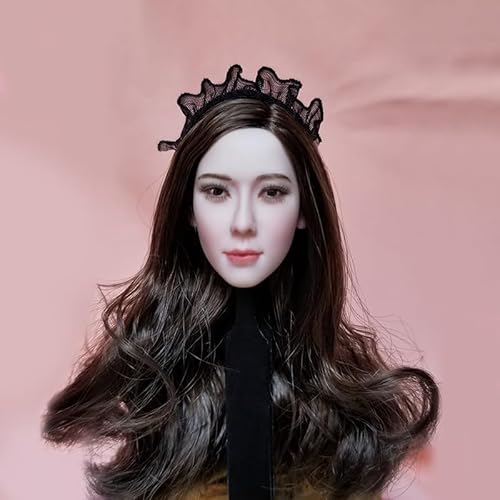 AMITD 1/6 Scale Female Head Decor for 12-inches Action Figure, 1/6 Maid Figrue Headband Decor for 12 inch Maid Doll Model Clothing Accessory (Black) von AMITD