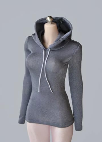 AMITD 1/6 Scale Female Soldier Model Figure Doll Clothes Hoodies Sport Sweatshirt Dress for 12 Inch Movable Doll Action Figure Accessories(Gray) von AMITD