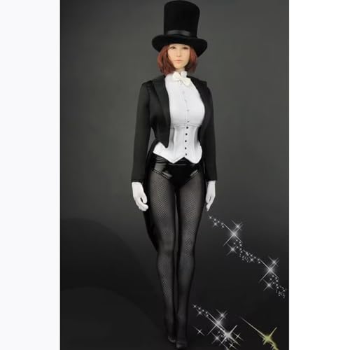 AMITD 1/6 Scale Figure Doll Clothes,Swallowtail+Hat+Blouse+Short+Stockings+Glove, Outfit Costume for 12 inch Female Action Figure Phicen/TBLeague AMITD 1/6 Scale Figure Doll Clothes,Swallowtail+Hat+Blouse+Short+Stockings+Glove, Outfit Costume for 12 inch Female Action Figure Phicen/TBLeague von AMITD