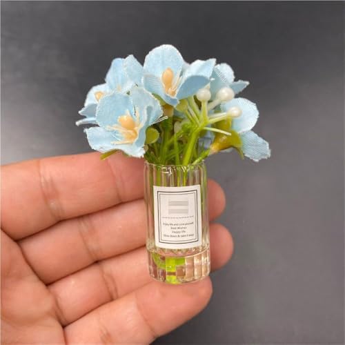 AMITD 1/6 Scale Figure Miniature Decorative Flower Vases Model Home Decor for 12 inch Seamless Action Figure(Blue) von AMITD