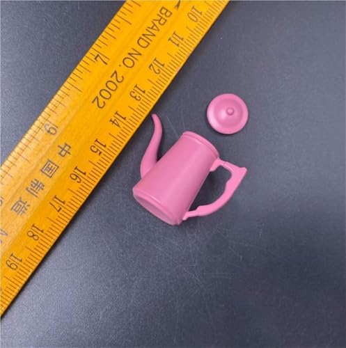 AMITD 1/6 Scale Figure Tea Kettle Model Miniature Furniture Accessories for 12 inch Seamless Action Figure Body(Pink) von AMITD