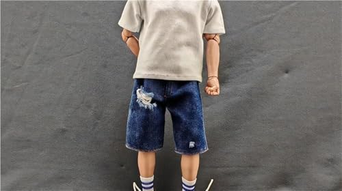 AMITD 1/6 Scale Male,Figure Doll Clothes Denim Shorts Costume for 12 inch Male Soldier Action Figure(Blue) von AMITD