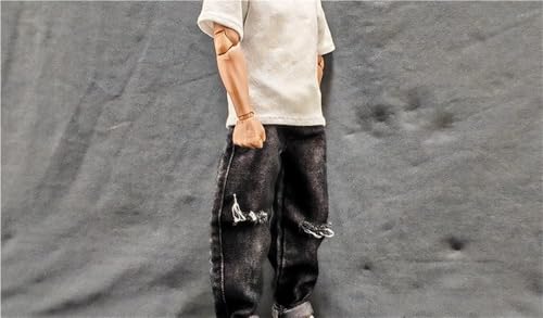 AMITD 1/6 Scale Male,Figure Doll Clothes Denim Trousers Jeans Costume for 12 inch Male Soldier Action Figure(Black) von AMITD