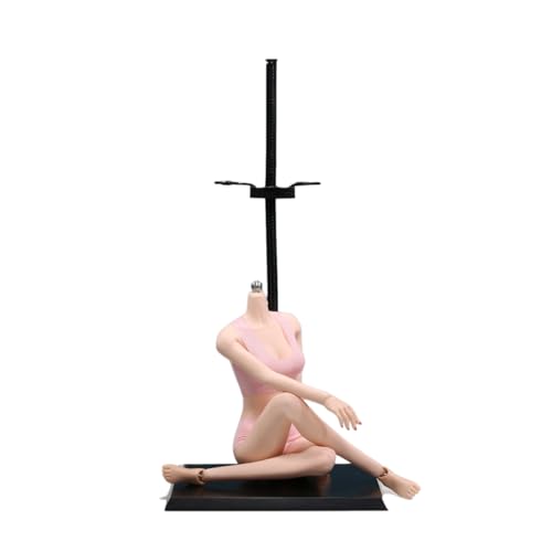 AMITD 1/6 weiblicher Körper, 12" Super Flexible European Type, JIAOUDOLL Seamless Large Bust, No Head(Pink Skin, JOQ-10C-Middle Bust-Detachable Feet) von AMITD