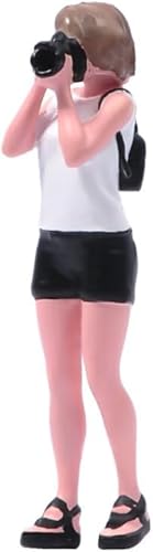 AMITD 1/64 Scale Photo-Taking Girl Figure Mini Statue, Dressed in White Top and Black Shorts with Brown Hair, Capturing Moments with Camera, Measures 26mm/1.02inch AMITD 1/64 Scale Photo-Taking Girl Figure Mini Statue, Dressed in White Top and Black Shorts with Brown Hair, Capturing Moments with Camera, Measures 26mm/1.02inch von AMITD