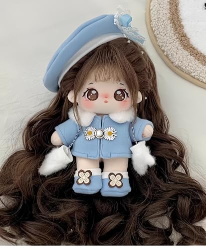 AMITD 20cm Plush Doll Toy. Anime Cotton Dolls with Skeleton, Soft Stuffed Dress Up Doll，Birthday Gift (f) von AMITD