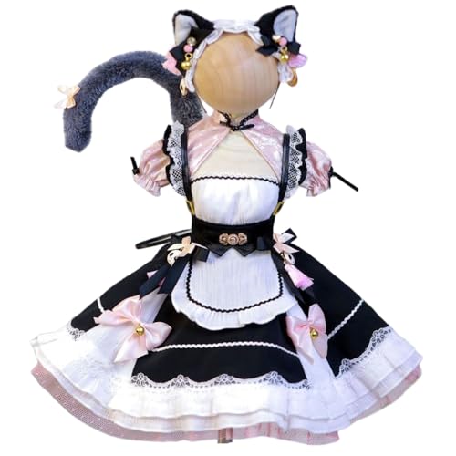 AMITD BJD Doll 1/3 - Female Doll Clothes, Adorable Cat Maid and Maid Outfits (Clothes Only, No Doll's Body, Wig, Shoes, etc and Other Accessories) von AMITD