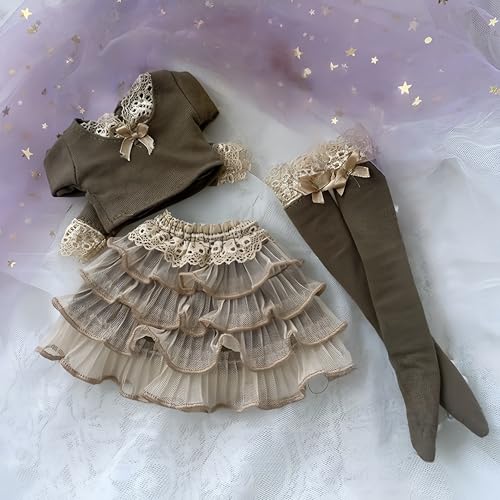 AMITD BJD Doll Clothes Ball Jointed Doll Clothes Handmade Fashions Clothes Suitable for1/3 1/4 1/6 BJD Dolls (G, 1/6) von AMITD
