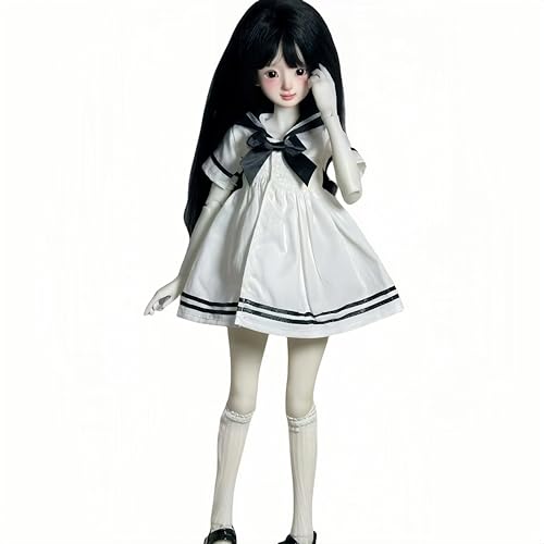AMITD BJD Doll Clothes Handmade Fashionable Clothes Suitable for 1/4 1/6 BJD Doll SD Doll (White(A), 1/4) von AMITD