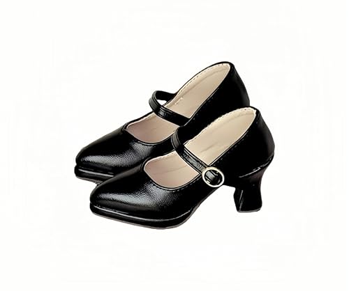AMITD BJD Doll Shoes Carefully Crafted Fashion High Heels for 1/3 1/4 1/6 11.8 18 24 inch BJD Doll Gifts for Doll Lovers (Matte Black, 1/4) von AMITD