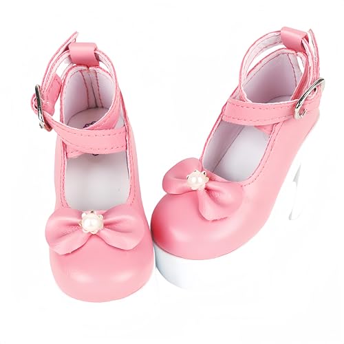 AMITD BJD Doll Shoes Carefully Crafted Fashionable high Heels for 1/3 24 inch 60cm BJD SD Doll Gifts for Doll Lovers (L) von AMITD