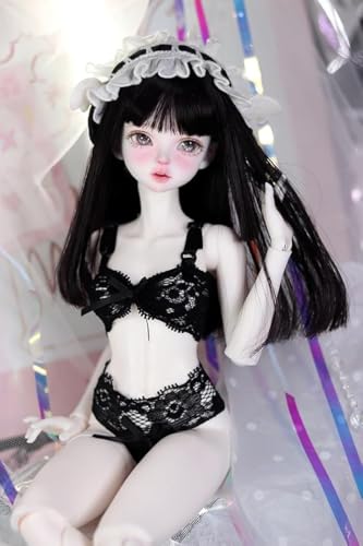 AMITD BJD Dolls Clothes of 1/3 1/4 Dolls Lace Underwear Underpants Accessories for 60 cm/ 45 cm Dolls Clothing BJD Doll Accessories (Doll Not Included)(Black,1/4) von AMITD