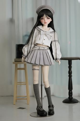 AMITD BJD-Puppen, 1/3, 22 Zoll, Anime-Kugelgelenkpuppe, Handgemalte Schminke, Sammlerfigur, Dekoration für zu Hause und Geschenkset von AMITD