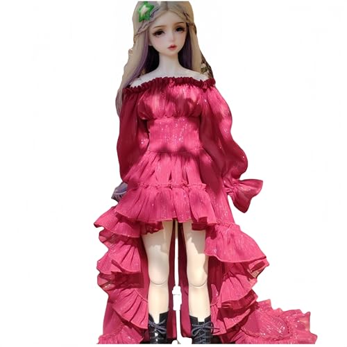 AMITD Bjd Doll Clothes,Ball Jointed Doll Clothes,Handmade,Fashion Dresses，Gowns, for 1/3 1/4 bjd Doll (red c, 1/3) von AMITD