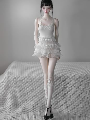 AMITD Bjd Doll Clothes,Ball Jointed Doll Clothes,Handmade,Many Fashion Styles Set,Suitable for 1/3 1/4 bjd Doll (F: White, 1/4) von AMITD