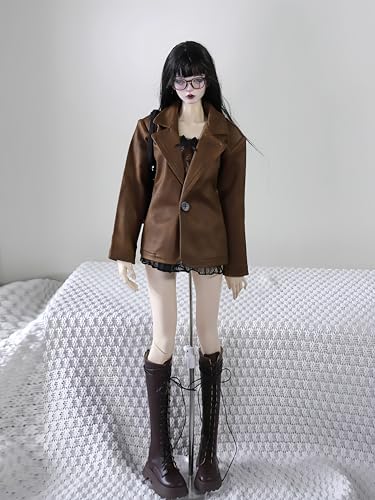 AMITD Bjd Doll Clothes,Ball Jointed Doll Clothes,Handmade,Many Fashion Styles Set,Suitable for 1/3 1/4 bjd Doll (J: Brown, 1/3) von AMITD
