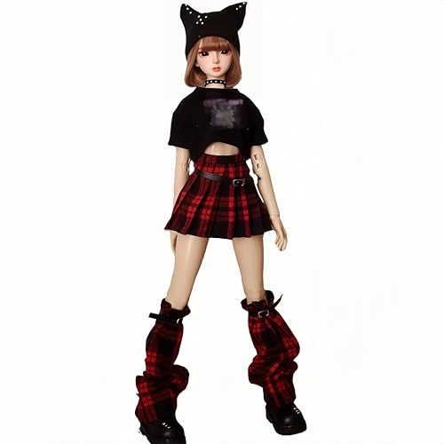 AMITD Bjd Doll Clothes Handmade Fashionable and Cute Clothing Suitable for 1/3 1/4 18inch 24 inch BJD SD Doll (T, 1/3) von AMITD