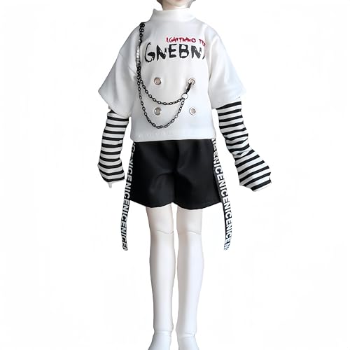 AMITD Bjd Doll Clothes Handmade Shirt Shorts Outerwear and Ornament Suitable for 1/3 1/4 1/6 BJD Doll SD Doll Gifts for Girls (E, 1/3) von AMITD
