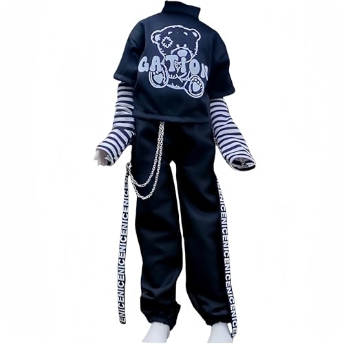 AMITD Bjd Doll Clothes Handmade T-Shirt Pants Sleeves Accessories Suitable for 1/3 1/4 1/6 BJD Doll SD Doll Gifts for Girls (B, 1/3) von AMITD