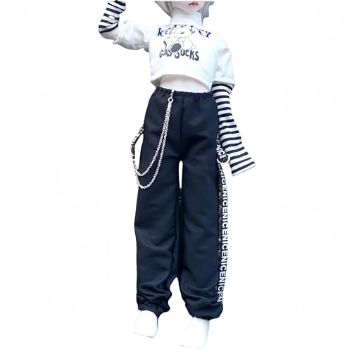 AMITD Bjd Doll Clothes Handmade T-Shirt Pants Sleeves Accessories Suitable for 1/3 1/4 1/6 BJD Doll SD Doll Gifts for Girls (D, 1/6) von AMITD