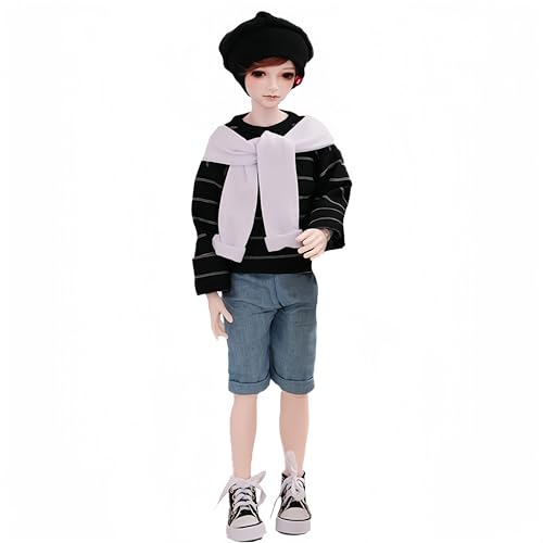 AMITD Bjd Dolls Male 1/4 Bjd Doll Ball Jointed Dolls Resin Handmade Makeup Collectable Action Figure The Best Gift Set (D) von AMITD