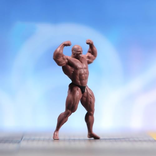 AMITD Bodybuilder Figure Model Miniature, 1/87 Scale African Muscle Man Figurine, Black Muscle Male Figure Model Miniatures, Fitness Guy Figurine, Naked Strong Fitness Male Model AMITD Bodybuilder Figure Model Miniature, 1/87 Scale African Muscle Man Figurine, Black Muscle Male Figure Model Miniatures, Fitness Guy Figurine, Naked Strong Fitness Male Model von AMITD