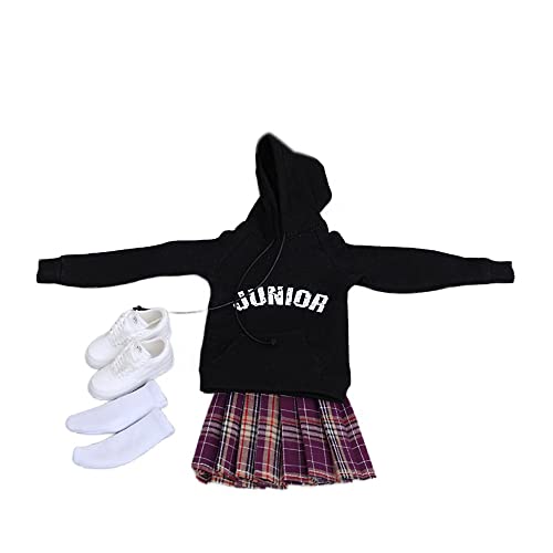 AMITD Cdtoys CD017F 1/6 Scale Doll Clothes Hoodie Pleated Skirt Suit for 12 Inch Collectible Female Action Figure Body AMITD Cdtoys CD017F 1/6 Scale Doll Clothes Hoodie Pleated Skirt Suit for 12 Inch Collectible Female Action Figure Body von AMITD