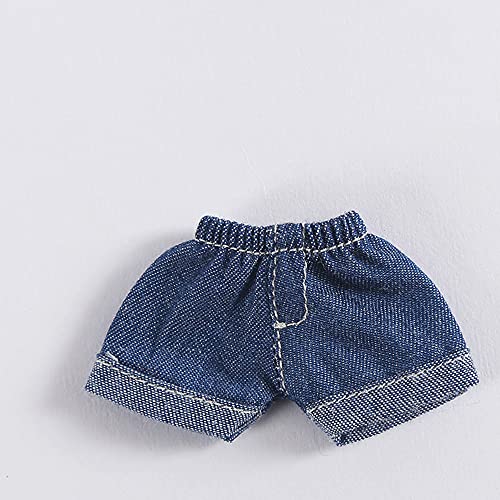 AMITD Doll Clothes for 4.3 inches (11 cm) Body, Loose Casual Shorts, Molly GSC, 1/12bjd Doll Clothes ob11 Clothes (Denim Dark Blue) von AMITD