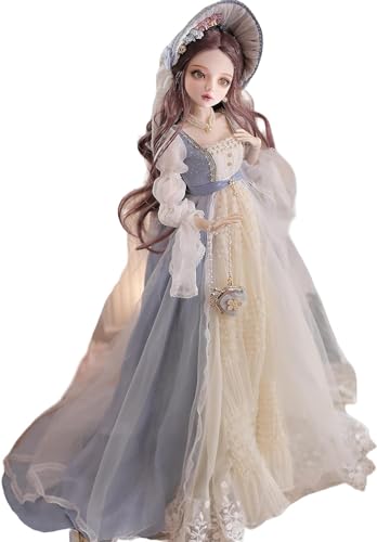 AMITD Handpainted BJD Doll 1/3,22.8 inches(56cm) Tall, in Nordic Pastoral Style,BallJointedDoll,PVC Body with 31 Movable Joints,for Ages 14 and Older,Desk and Wall Decorations (Handmade Makeup Plus) von AMITD