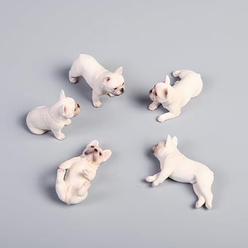 AMITD JXK 5 Pack Mini French Bulldog Dog Figurine for Dashboard Decor Bulldog Miniature Bulldog Cake Topper Gifts for Women Mom Birthday AMITD JXK 5 Pack Mini French Bulldog Dog Figurine for Dashboard Decor Bulldog Miniature Bulldog Cake Topper Gifts for Women Mom Birthday von AMITD