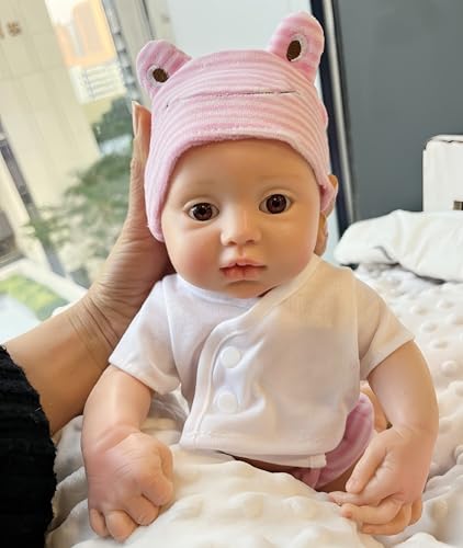 AMITD Reborn Baby Dolls Silicone Full Body,13 inch Not Vinyl Dolls,Realistic Newborn Baby Doll,That Look Real (E) von AMITD