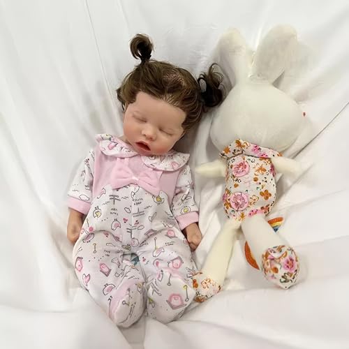 AMITD Reborn Baby Dolls Silicone Full Body,13 inch Not Vinyl Dolls,Realistic Newborn Baby Doll,That Look Real (G) von AMITD