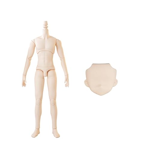 AMITD YMY23 YMY25 Male Body Doll Face for Jointed SD BJD Doll ob22,ob24 GSC Replacement Body Dolls Accessories (23 White) von AMITD