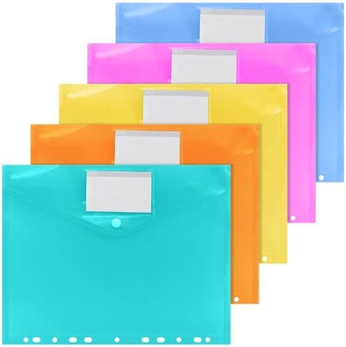 AMJKEJI Dokumententasche A4 Abheftbar, 20 Stück Dokumentenmappe A4 mit 11 Lochrand Klettverschluss und Etikettentasche, Transparent, Wasserdicht, 30,5 × 24 cm AMJKEJI Dokumententasche A4 Abheftbar, 20 Stück Dokumentenmappe A4 mit 11 Lochrand Klettverschluss und Etikettentasche, Transparent, Wasserdicht, 30,5 × 24 cm von AMJKEJI