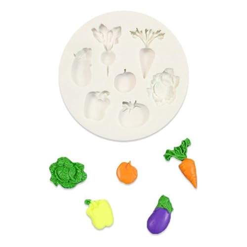 Fondant Kuchen Dekoration 2 Stücke Gemüse Kuchen Dekorieren Schokolade Fondant Backen Silikonform Karotte Salat Fondantform von RTSP